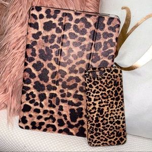 Leopard iPad Case w/matching 7/8p IPhone Case